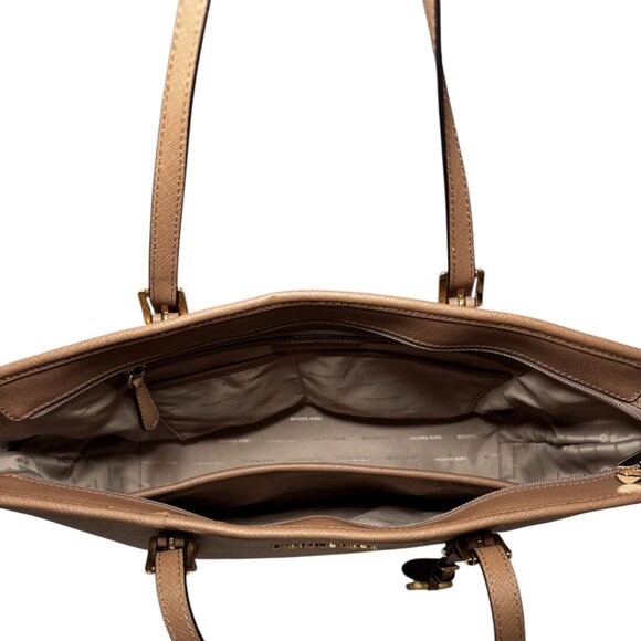 MICHAEL KORS Jet Set 10x16 Multifunction Zip Saffiano Tote Shoulder bag - Picture 6 of 10